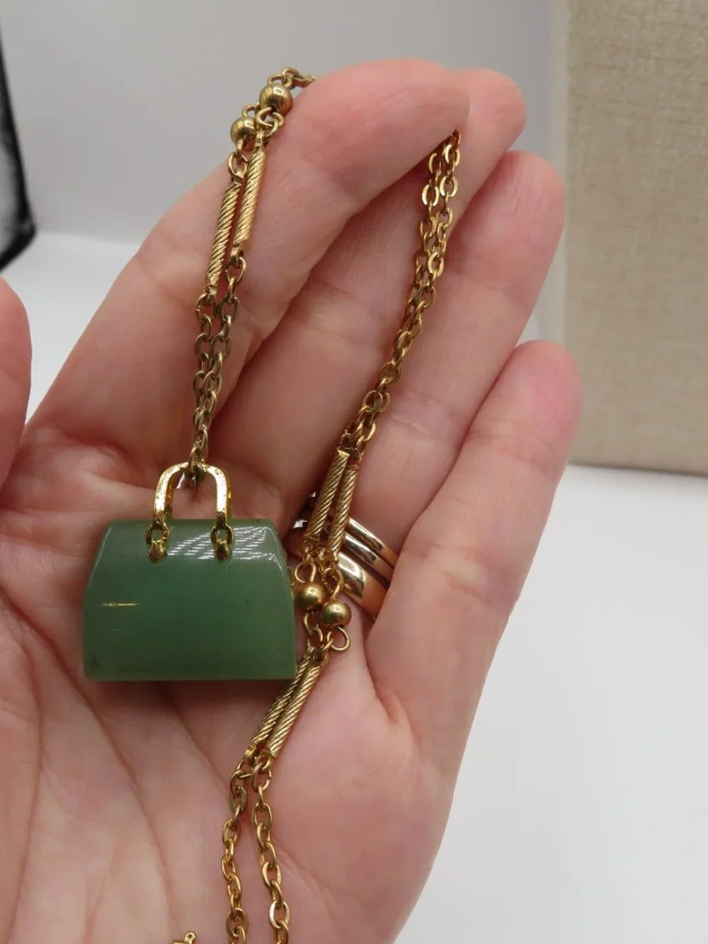 N/A aventurine purse